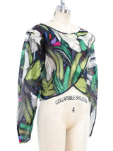 Missoni Printed Chiffon Wrap Top Top arcadeshops.com