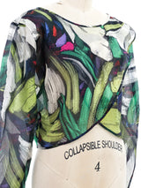 Missoni Printed Chiffon Wrap Top Top arcadeshops.com