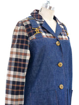 Denim Overall Coat Dress Dress arcadeshops.com