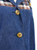 Denim Overall Coat Dress Dress arcadeshops.com