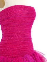 Jacquline De Ribes Tulle Party Dress Dress arcadeshops.com