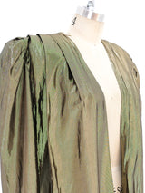 Gold Lame Puff Sleeve Jacket Jacket arcadeshops.com