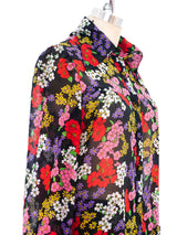 Adolfo Floral Silk Ensemble Suit arcadeshops.com