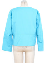 Courreges Aqua Cropped Jacket Jacket arcadeshops.com