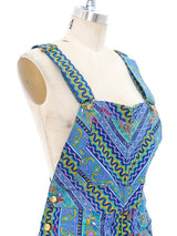 Printed Cotton Overalls Suit arcadeshops.com