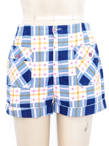 1960's Plaid Shorts Bottom arcadeshops.com