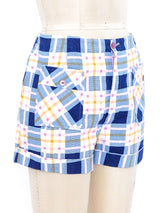 1960's Plaid Shorts Bottom arcadeshops.com