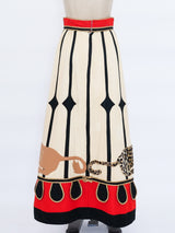Malcolm Starr Circus Applique Skirt Bottom arcadeshops.com