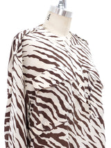 Escada Animal Printed Silk Blouse Top arcadeshops.com