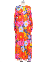 Jean Varon Floral Printed Chiffon Dress Dress arcadeshops.com