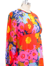 Jean Varon Floral Printed Chiffon Dress Dress arcadeshops.com
