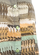 Photographic Beach Print Button Down Top arcadeshops.com