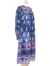 Ritu Kumar Block Printed Silk Indian Dress Dress arcadeshops.com
