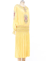 Pastel Embroidered Hungarian Peasant Dress Dress arcadeshops.com