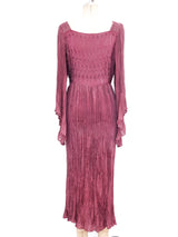1970's Plisse Pleated Afghani Dress Dress arcadeshops.com