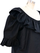 1970's Yves Saint Laurent Ruffled Peasant Blouse Top arcadeshops.com