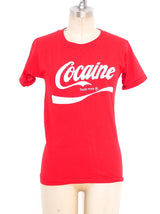 Coke Logo Cocaine Graphic Tee T-Shirt arcadeshops.com