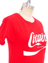 Coke Logo Cocaine Graphic Tee T-Shirt arcadeshops.com