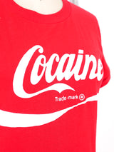 Coke Logo Cocaine Graphic Tee T-Shirt arcadeshops.com