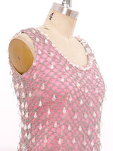 1960's Crystal Fringed Net Dress Dress arcadeshops.com