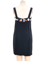 Fragmented Mirror Embellished Mini Dress Dress arcadeshops.com