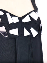 Fragmented Mirror Embellished Mini Dress Dress arcadeshops.com