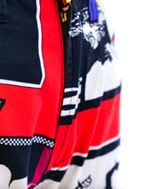 Gianni Versace Mixed Print Jeans Bottom arcadeshops.com