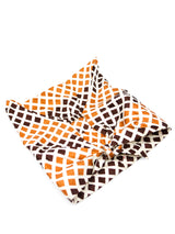 Check Printed Silk Head Scarf Accessory arcadeshops.com