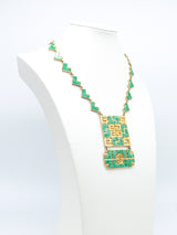 Pauline Rader Jade Inspired Pendant Necklace Accessory arcadeshops.com