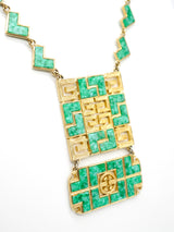 Pauline Rader Jade Inspired Pendant Necklace Accessory arcadeshops.com