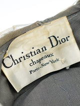 Christian Dior Metallic Silver Turban Accessory arcadeshops.com