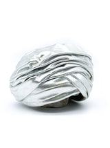 Christian Dior Metallic Silver Turban Accessory arcadeshops.com