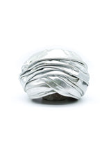 Christian Dior Metallic Silver Turban Accessory arcadeshops.com