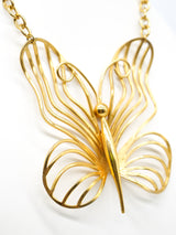 Wire Butterfly Pendant Necklace Accessory arcadeshops.com