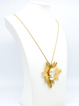 Kenneth Jay Lane Faux Baroque Pearl Pendant Necklace Accessory arcadeshops.com