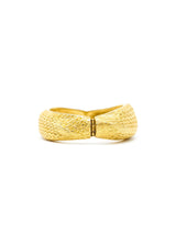 Goldtone Basketweave Bangle Accessory arcadeshops.com