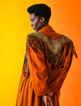 Embellished Maxi Coat Outerwear arcadeshops.com