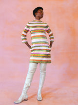 Sequin Striped Mod Dress Dress arcadeshops.com