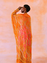 Glitter Embellished Fringed Duster Jacket arcadeshops.com