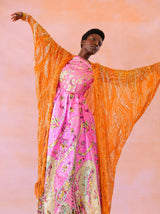 Glitter Embellished Fringed Duster Jacket arcadeshops.com