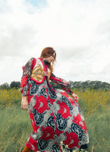 Scott Barrie Floral Printed Gown Dress arcadeshops.com