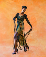 Maxi Fringe Crochet Jacket Jacket arcadeshops.com