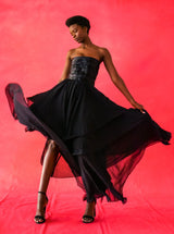 Gucci Beaded Strapless Dress Dress arcadeshops.com