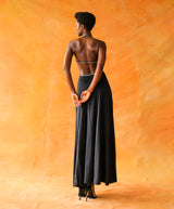 Estevez Crystal Studded Halter Gown Dress arcadeshops.com