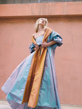 Fernando Sanchez Iridescent Taffeta Opera Coat Jacket arcadeshops.com