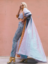 Gianni Versace Swirl Print Jeans Bottom arcadeshops.com