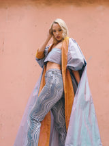 Gianni Versace Swirl Print Jeans Bottom arcadeshops.com