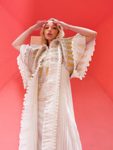 Zandra Rhodes Printed Pleated Ensemble Dress arcadeshops.com