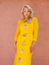 Bob Mackie Embellished Fruit Applique Dress Dress arcadeshops.com
