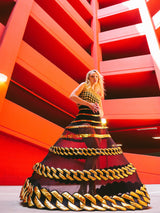 Jean Paul Gaultier Chain Applique Hoop Skirt Bottom arcadeshops.com